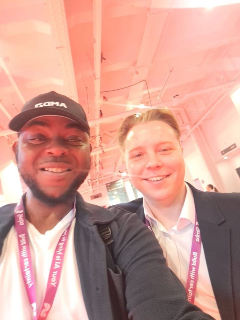 Vincent Nwaka with Spencer Waller at Big Data LDN 2026